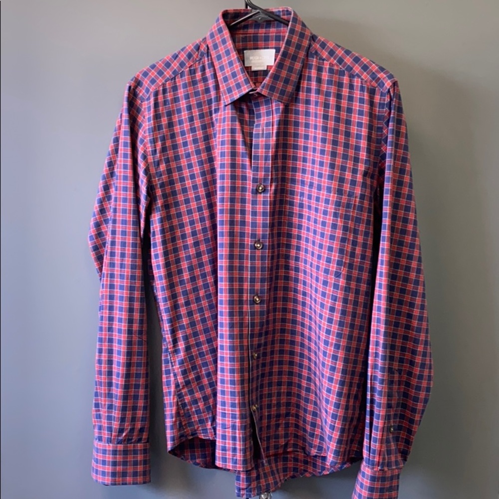 HUGH & CRYE Checkered Button Up
